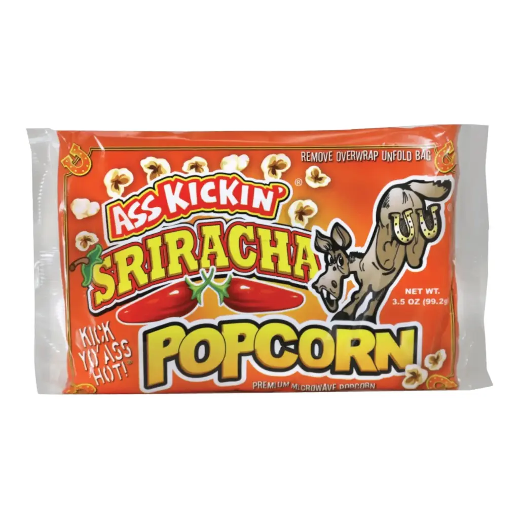 Ass Kickin' Sriracha Microwave Popcorn