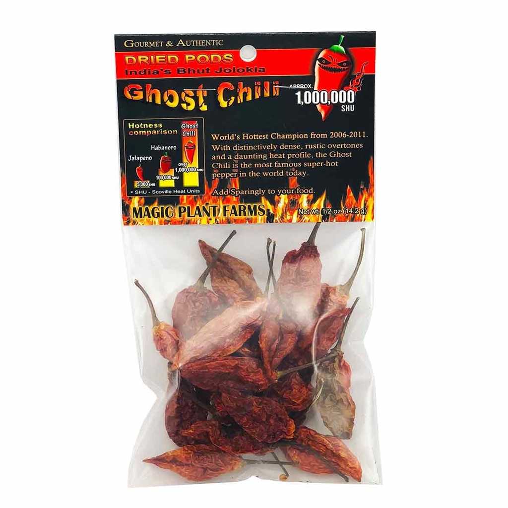 Dried Ghost Chili Pods