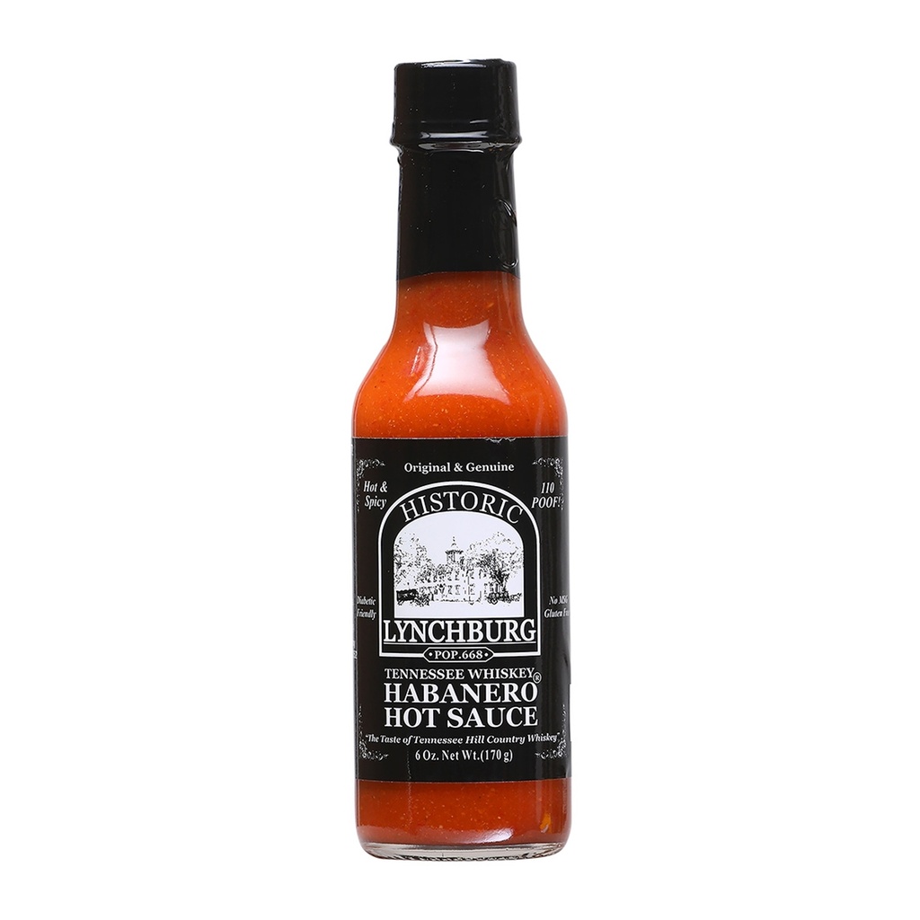 Historic Lynchburg Tennessee Whiskey Habanero Hot Sauce 124 'Poof'