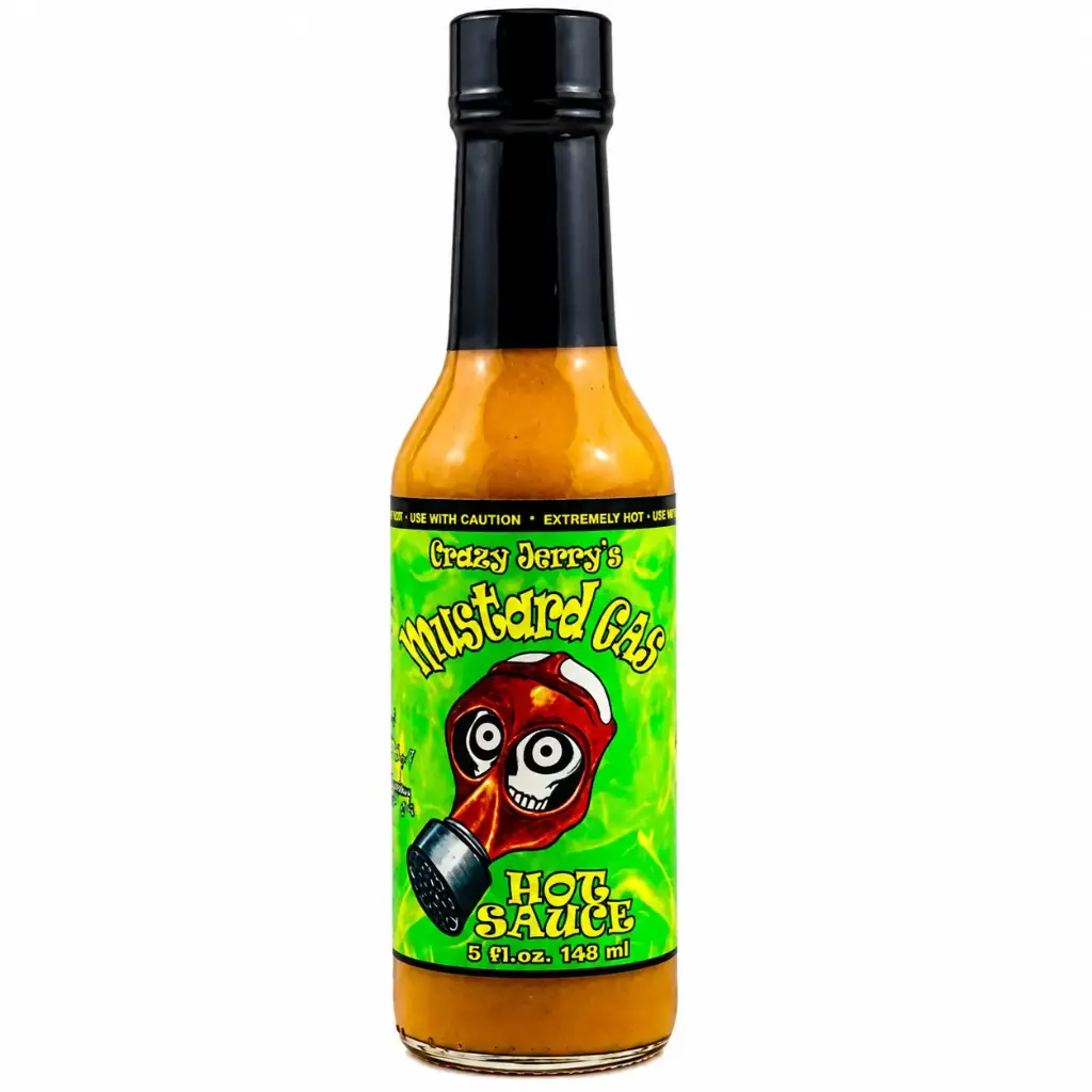 Crazy Jerry's Mustard Gas Hot Sauce