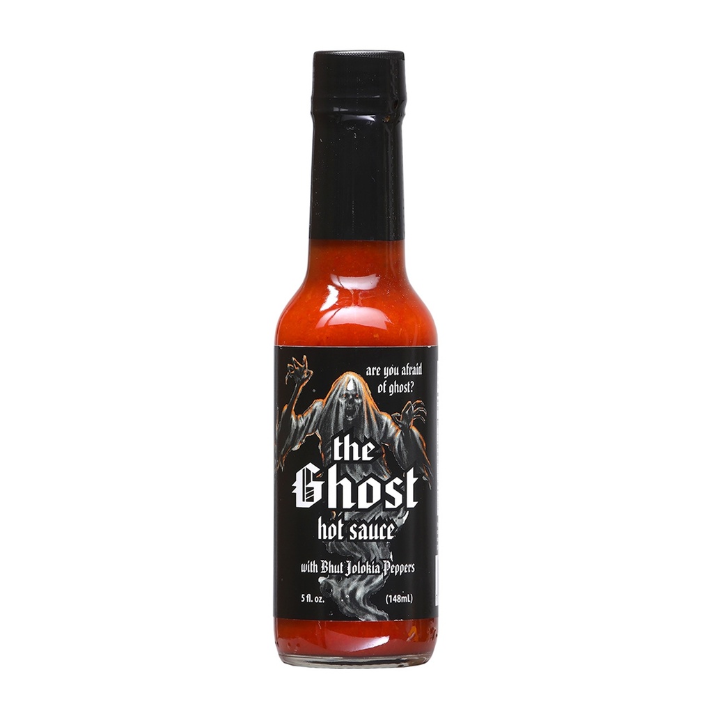 The Ghost Hot Sauce with Bhut Jolokia Peppers