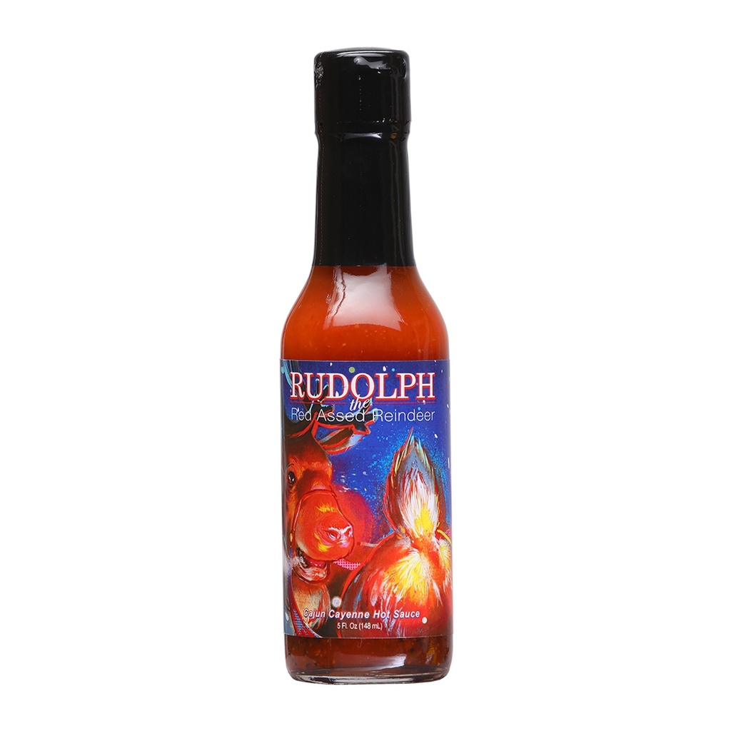 Rudolph the Red-Assed Reindeer Cajun Hot Sauce