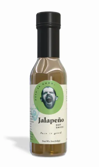 Most Wanted Pain is Good Jalapeno Hot Sauce