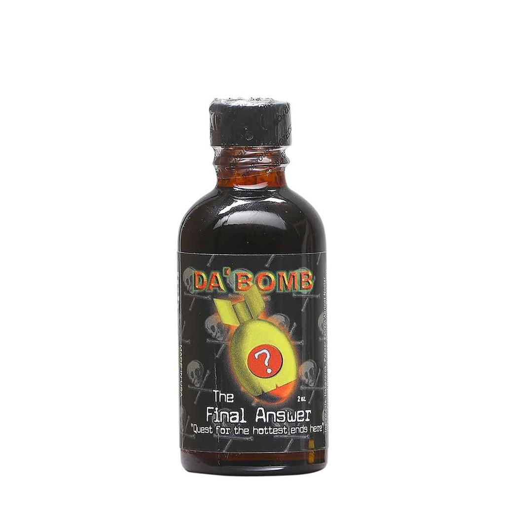 Da' Bomb The Final Answer Hot Sauce