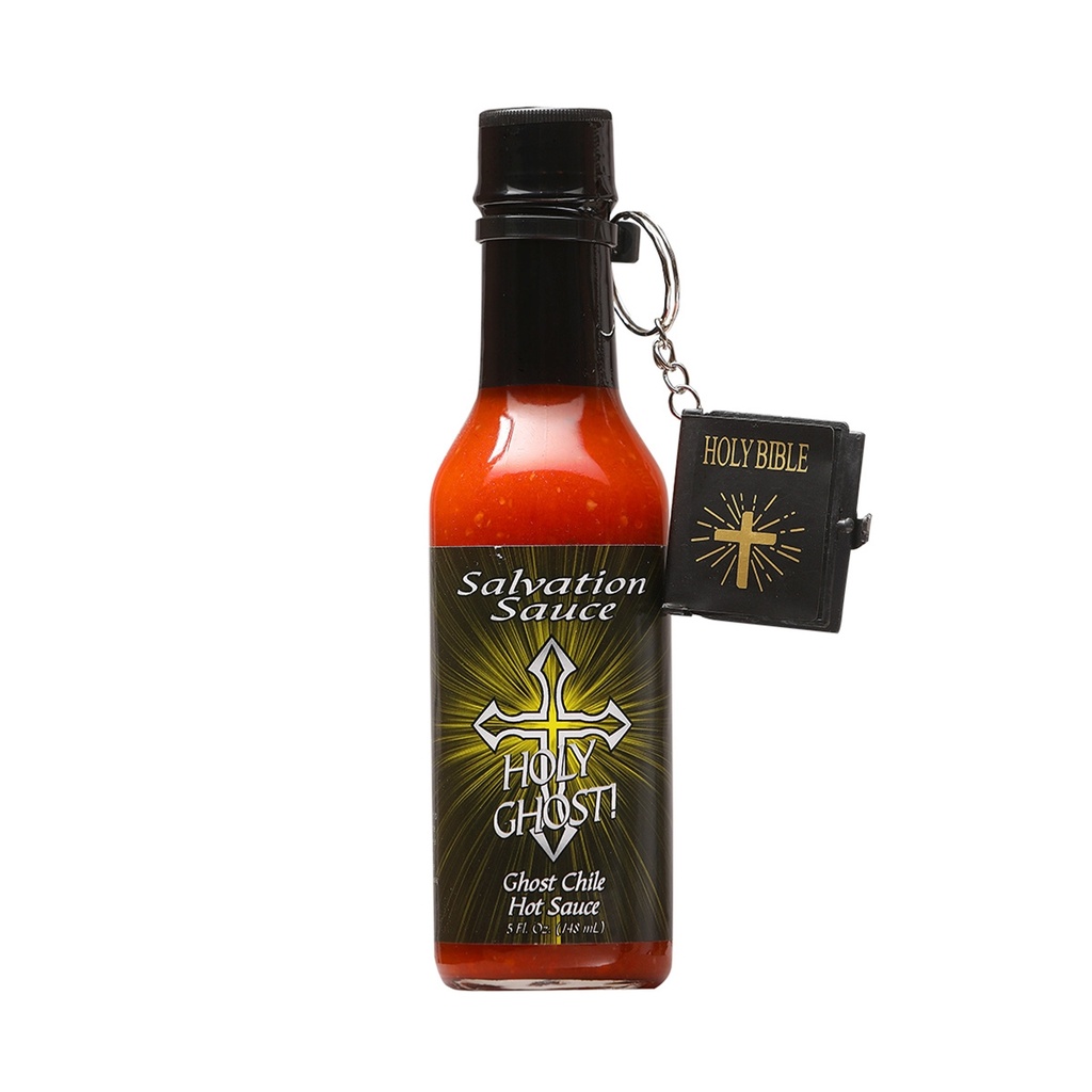 Salvation Sauce Holy Ghost Hot Sauce with mini Bible