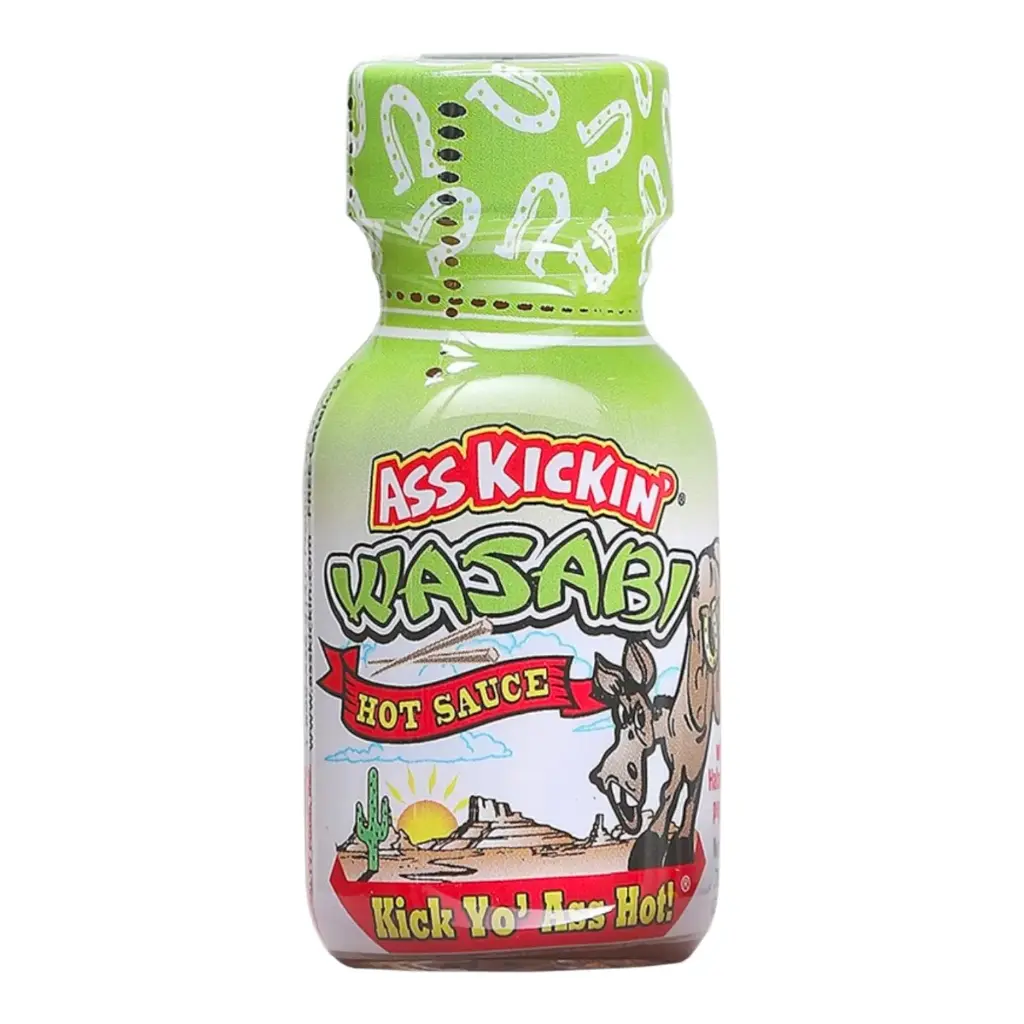 Ass Kickin’ Wasabi Hot Sauce – Mini Travel Size 3/4 oz.