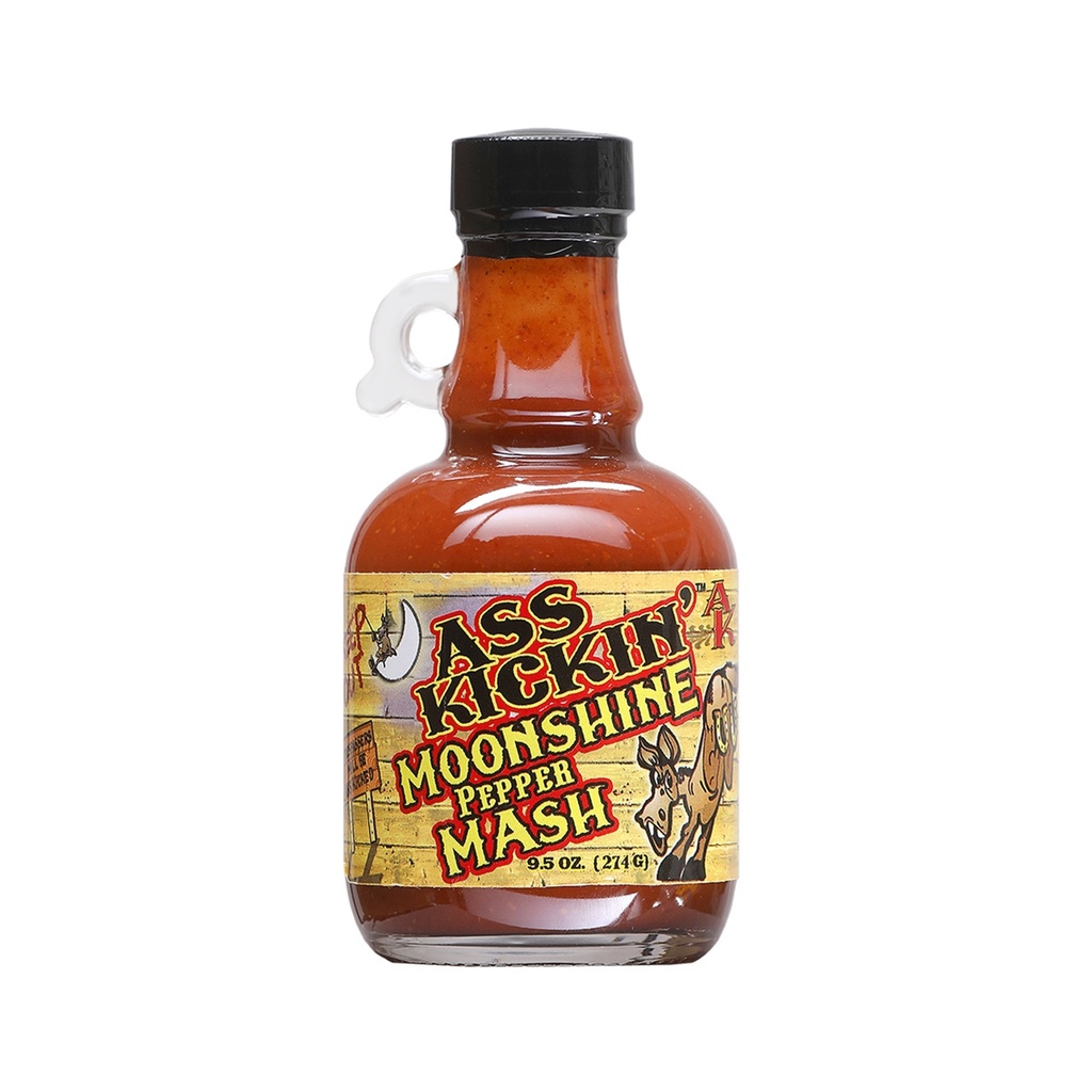 DISCONTINUED: Ass Kickin’ Moonshine Pepper Mash Hot Sauce