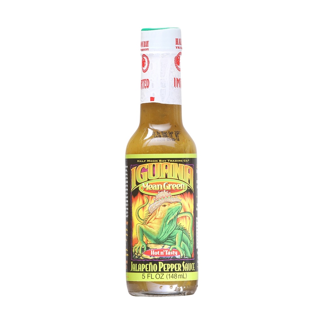 Iguana Mean Green Jalapeno Hot Sauce 5oz