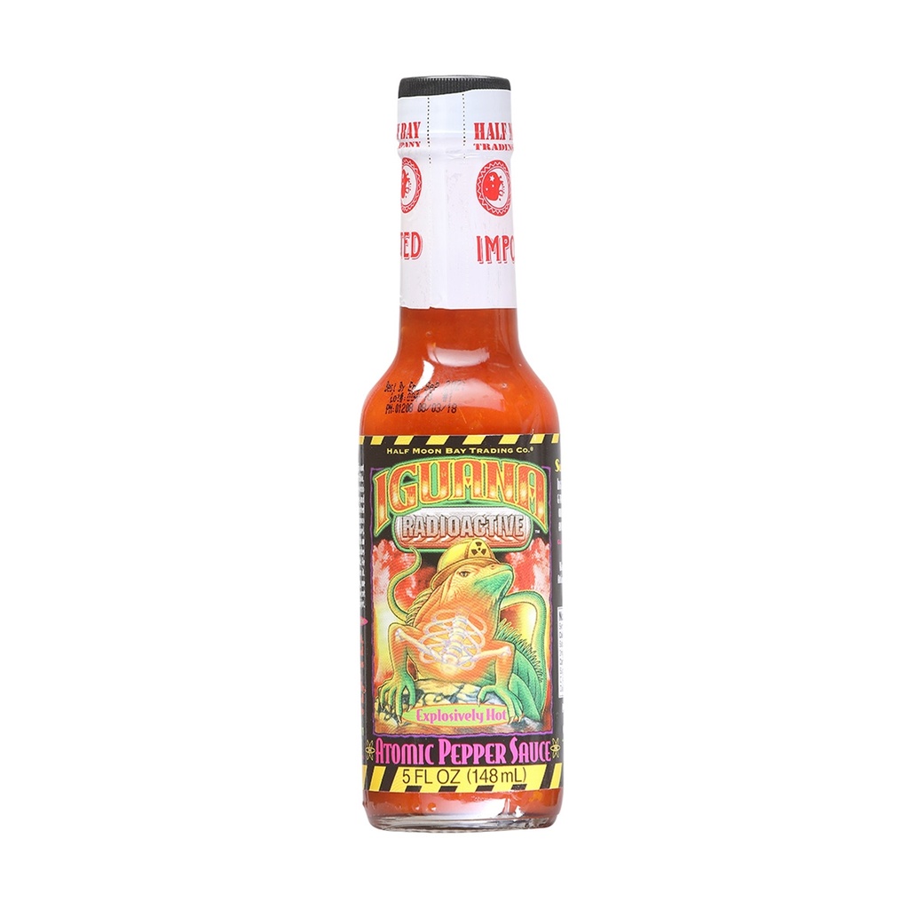 Iguana Radioactive Atomic Pepper Hot Sauce 5oz