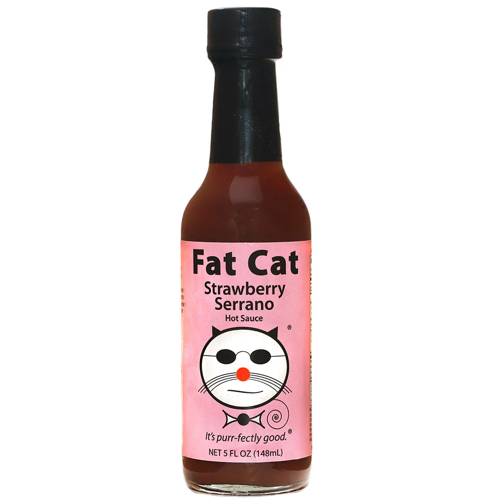 Fat Cat Strawberry Serrano Hot Sauce