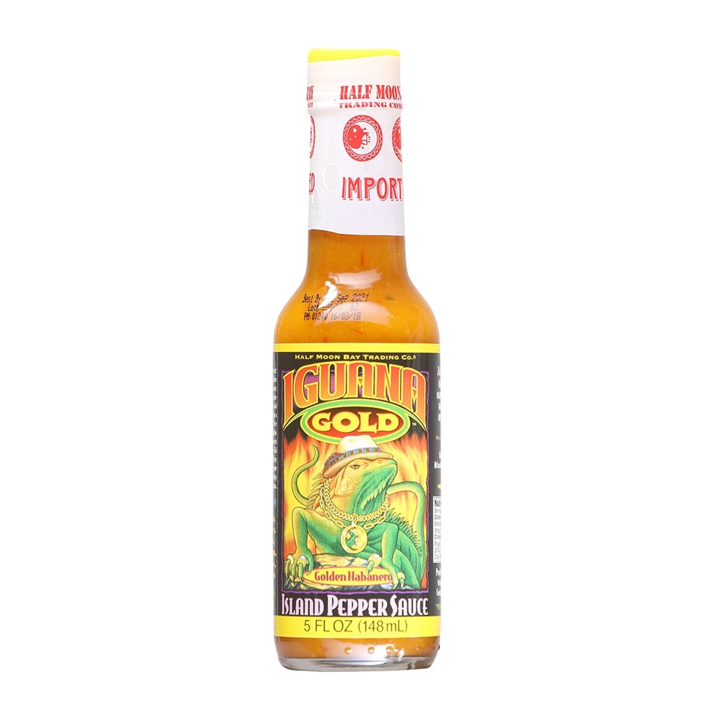 Iguana Gold Island Pepper Hot Sauce 5oz