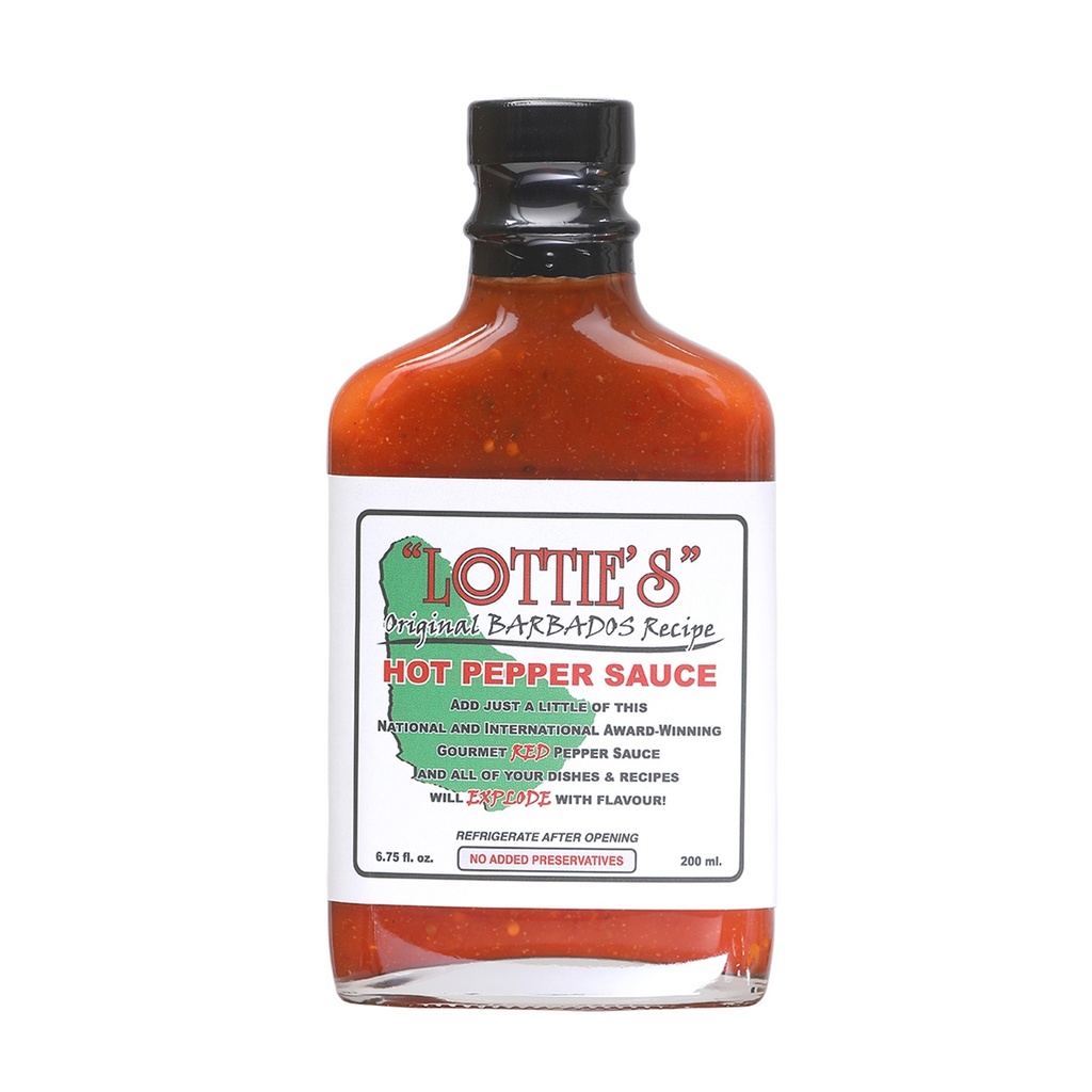 Lottie's Original Barbados Recipe Gourmet "Red" Pepper Sauce