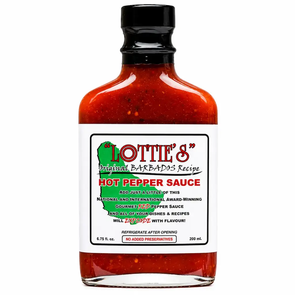 Lottie's Original Barbados Recipe Gourmet "Red" Pepper Sauce