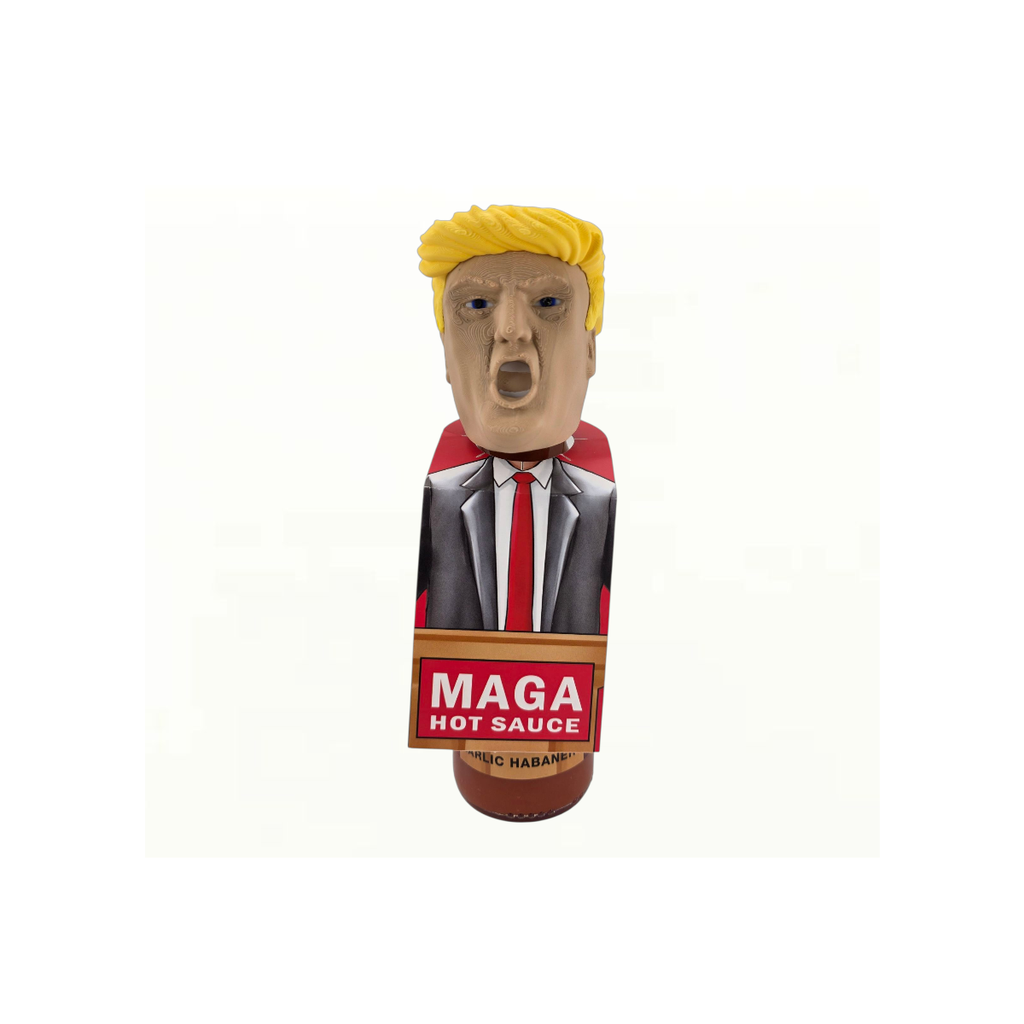 President Trump's MAGA Hot Sauce with 3D Trump Face