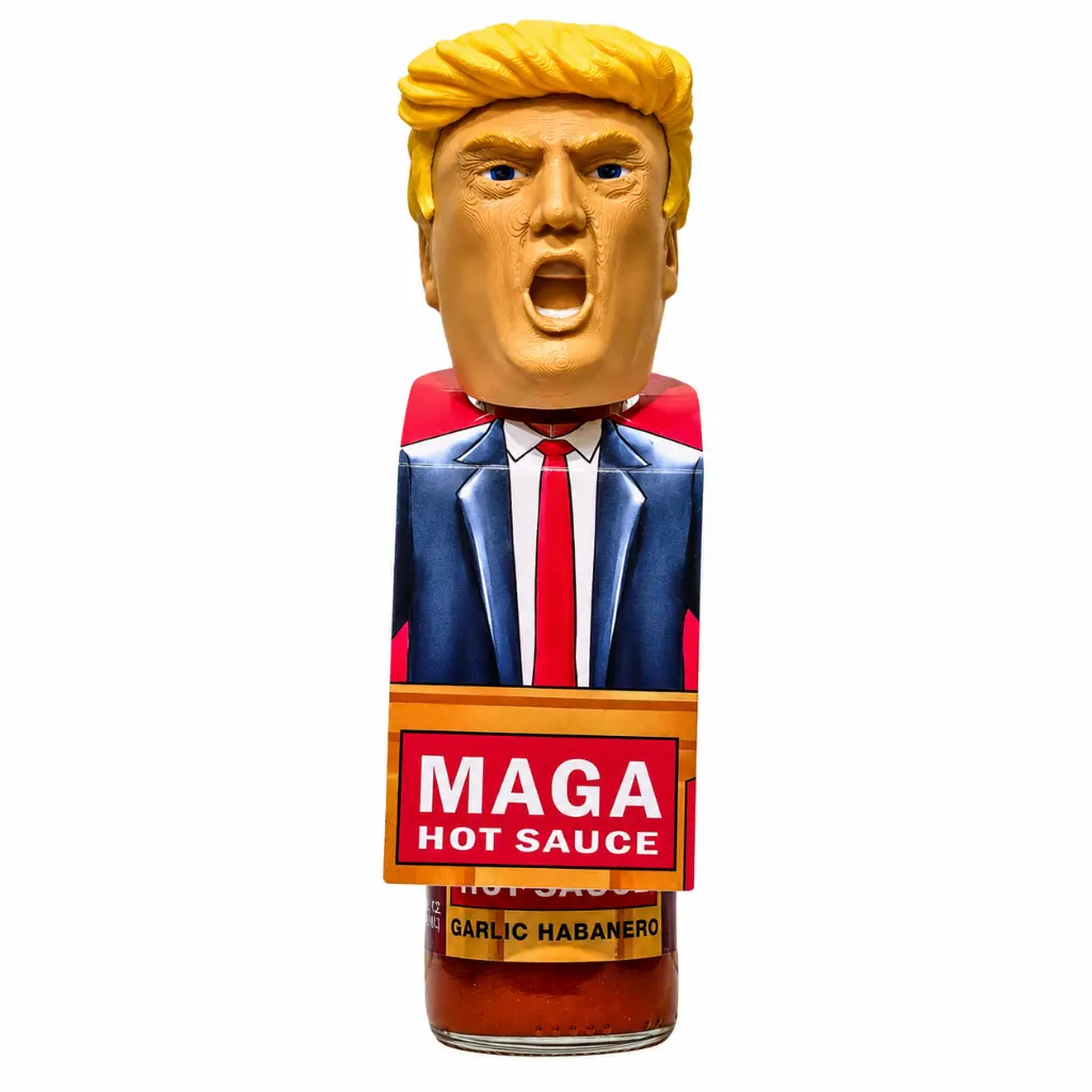President Trump's MAGA Hot Sauce with 3D Trump Face