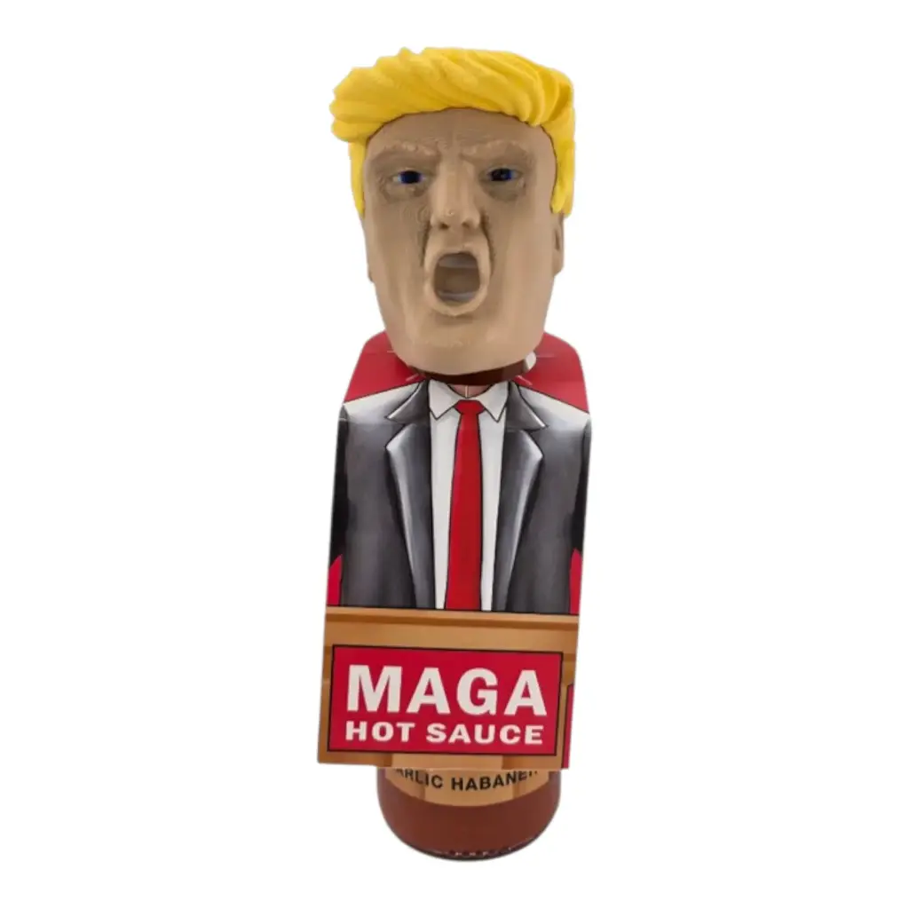 President Trump's MAGA Hot Sauce with 3D Trump Face