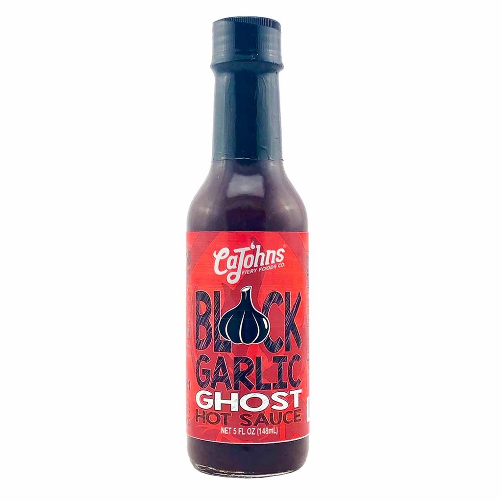 CaJohns Black Garlic Ghost Hot Sauce