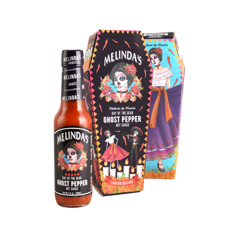 Melinda’s “La Muerta” Limited Collector’s Edition Day of the Dead Ghost Pepper Hot Sauce