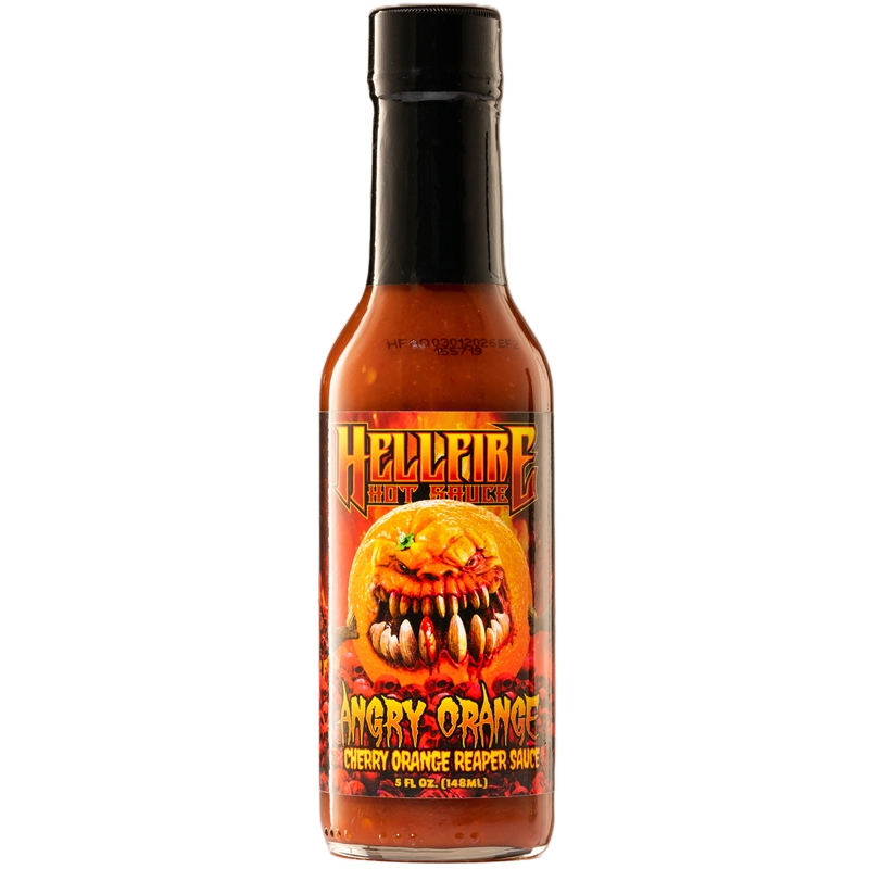 Hellfire Angry Orange Cherry Orange Reaper Hot Sauce