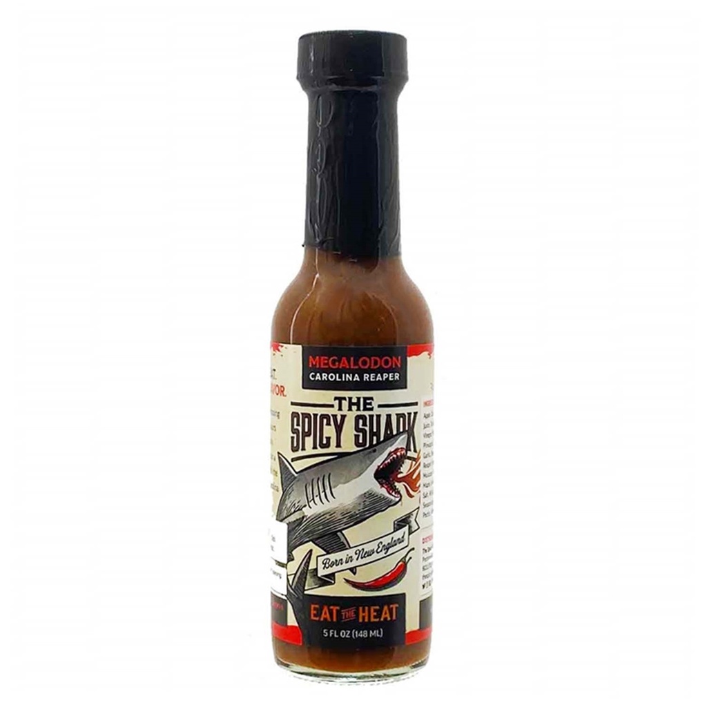 The Spicy Shark Megalodon Carolina Reaper Hot Sauce