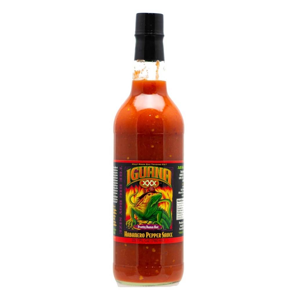 Iguana XXX Pretty Damn Hot Habanero Pepper Sauce 25.7 oz.