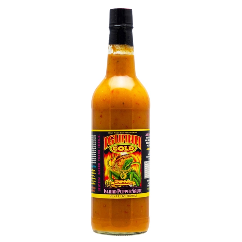 Iguana Gold Island Pepper Hot Sauce 25.7 oz