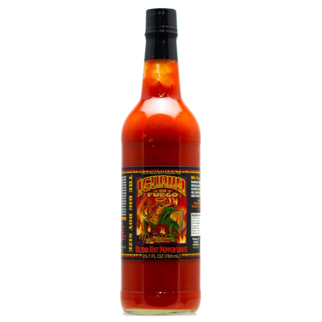 Iguana En Fuego Ultra Hot Pepper Sauce 25.7 oz