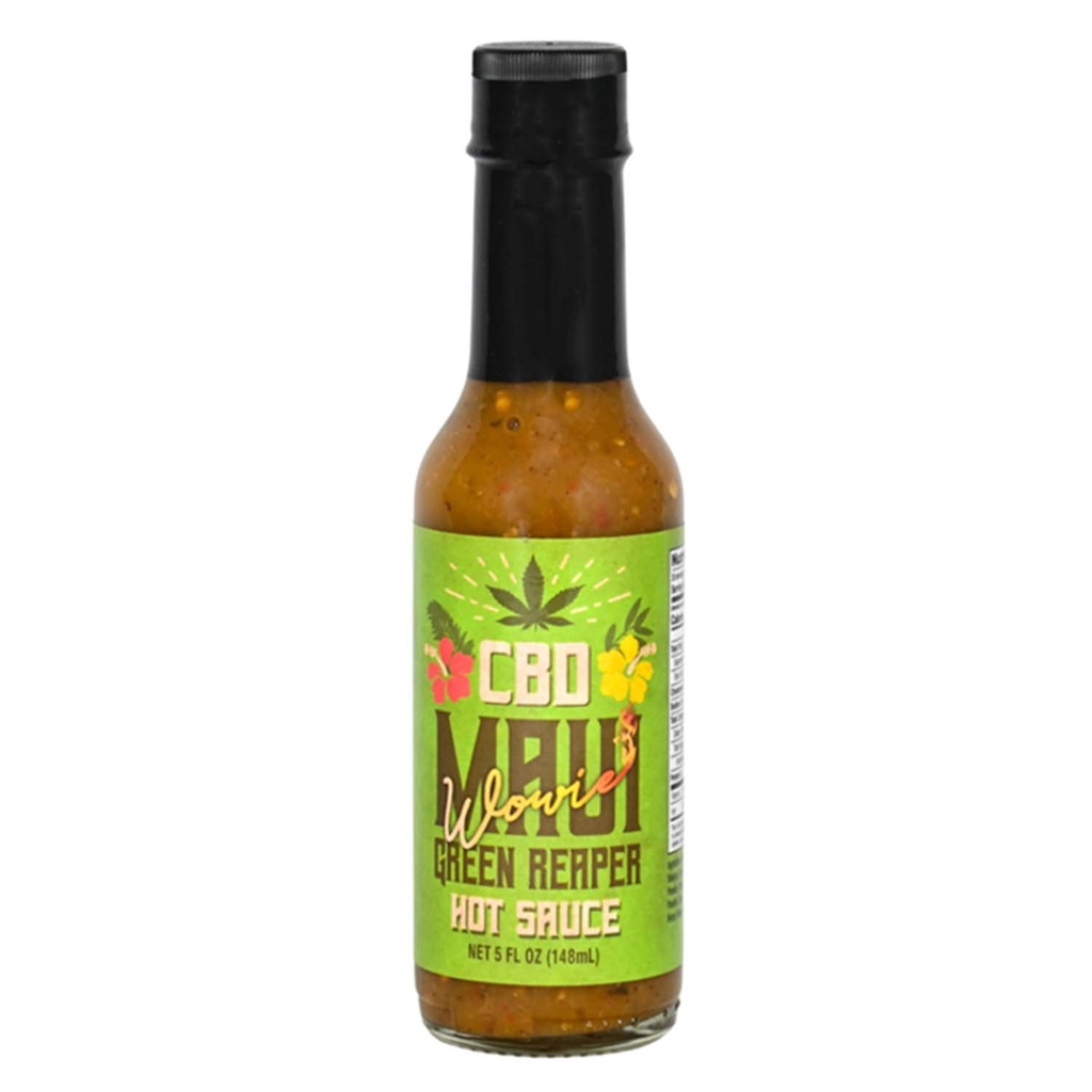 DISCONTINUED: CaJohns Maui Wowie Green Reaper CBD Hot Sauce