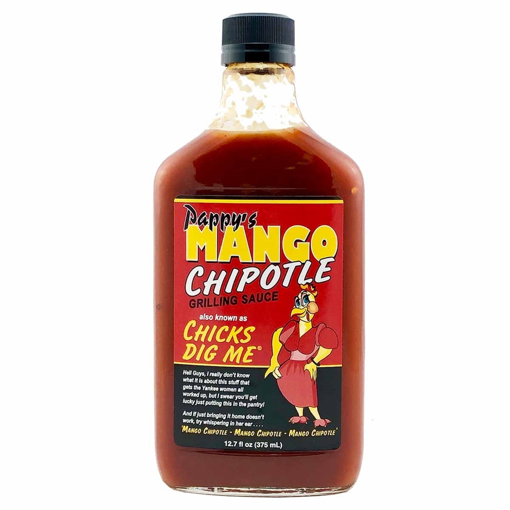 Pappy's "Chicks Dig Me" Mild Mango Chipotle Grilling Sauce