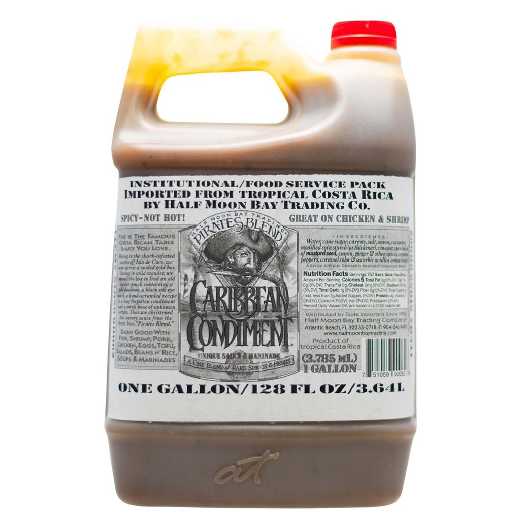 Pirates Blend Caribbean Condiment Unique Sauce & Marinade Gallon