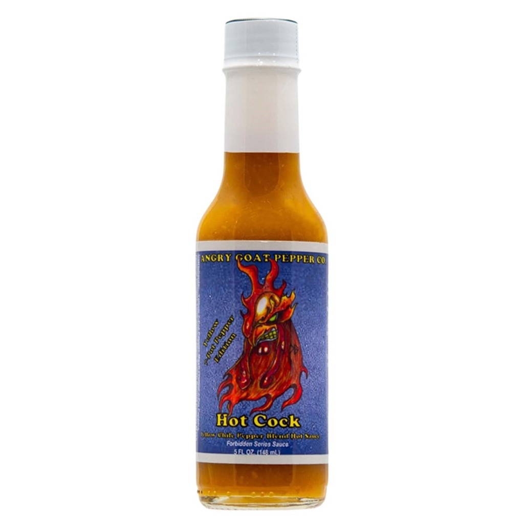 Angry Goat Pepper Co. Hot Cock Hot Sauce (Yellow 7-Pot Edition)