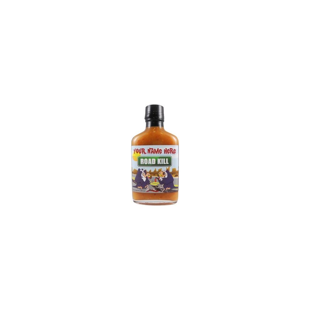 Road Kill XXX Orange Habanero Hot Sauce - Flask