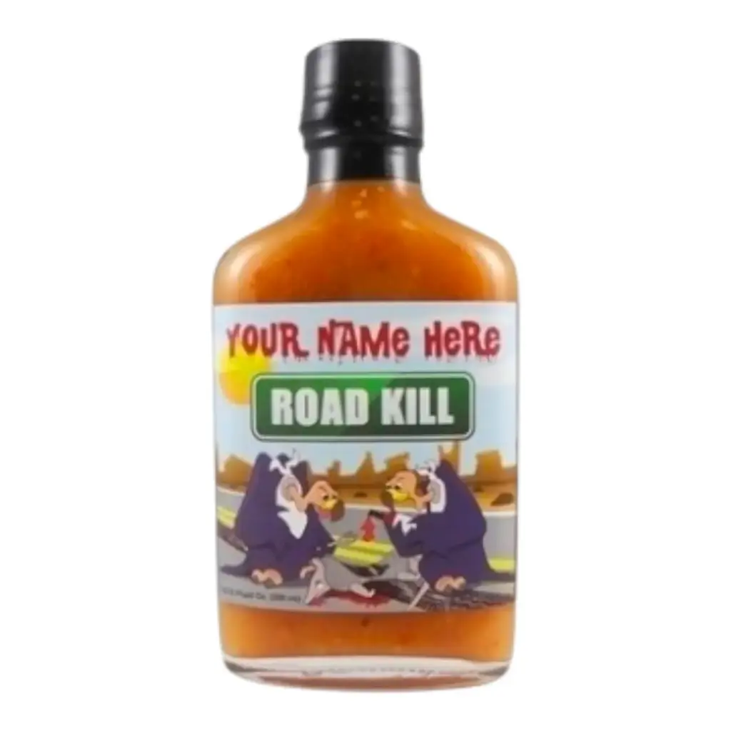 Road Kill XXX Orange Habanero Hot Sauce - Flask