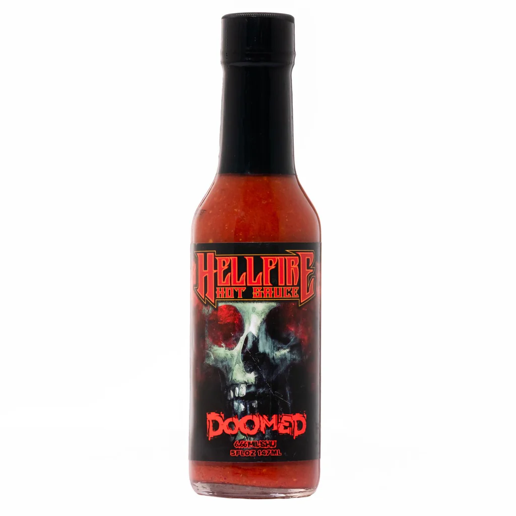 Hellfire Hot Sauce Inc. Doomed 6.66 Mil SHU Hot Sauce