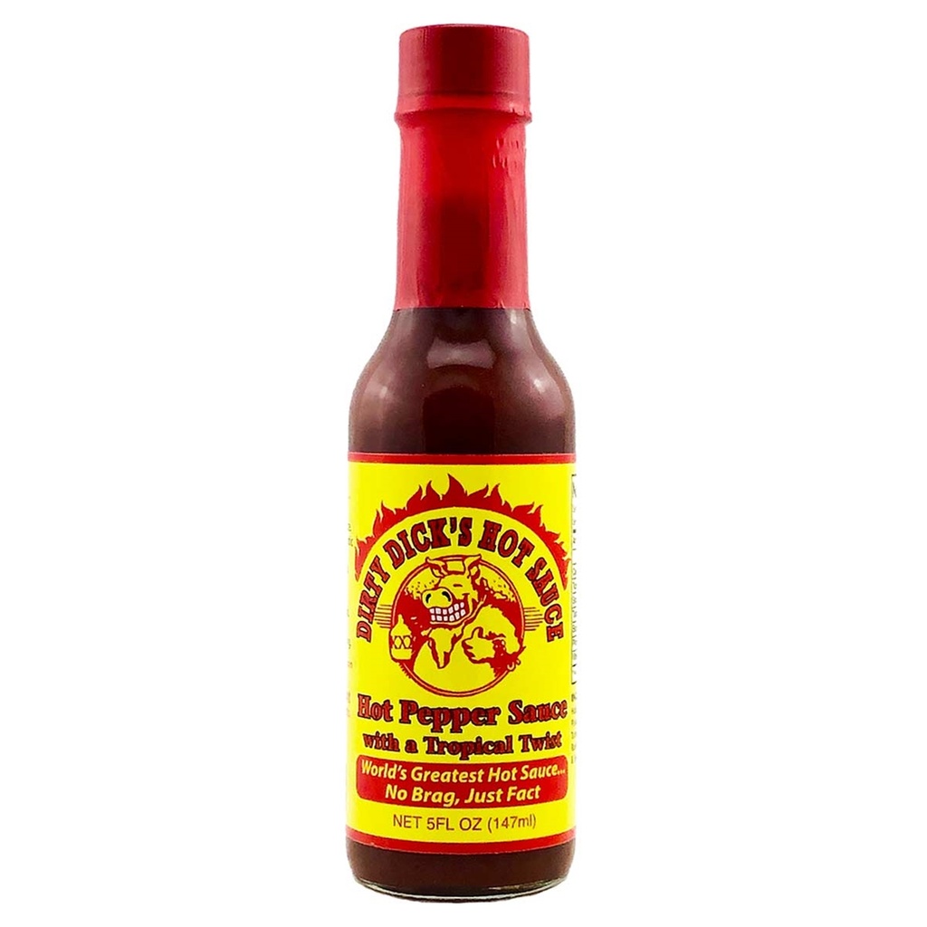 Dirty Dick's Hot Pepper Sauce With A Tropical Twist