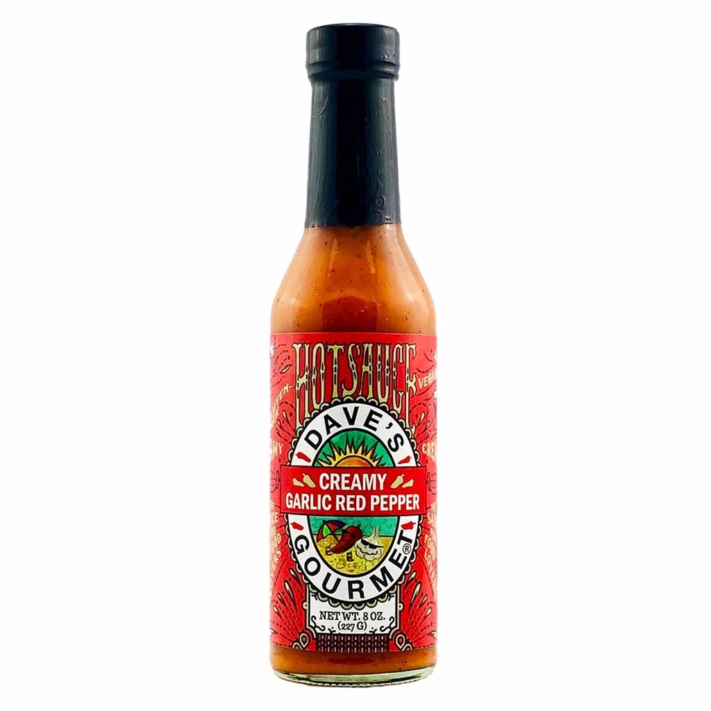 Dave's Gourmet Creamy Garlic Red Pepper Hot Sauce