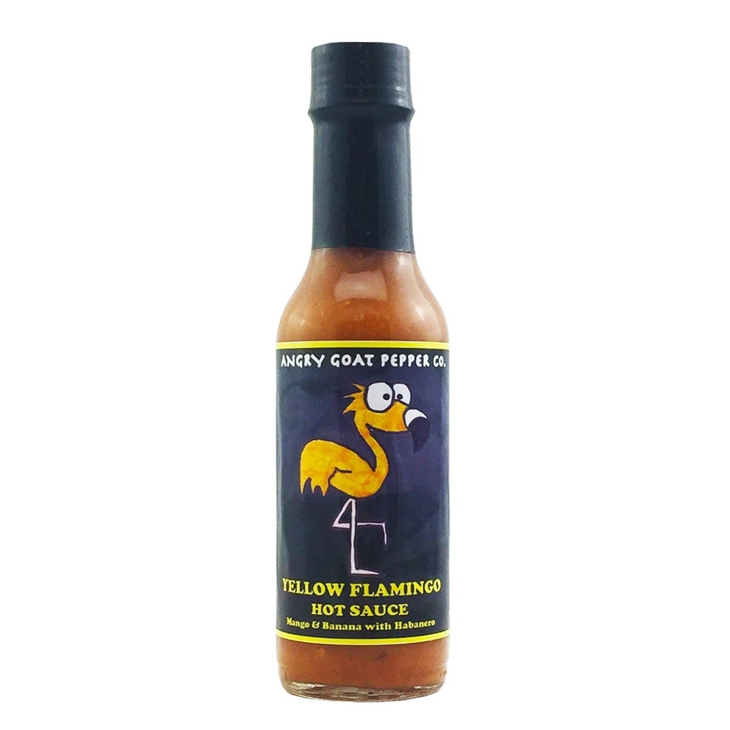 Angry Goat Pepper Co. Yellow Flamingo Hot Sauce