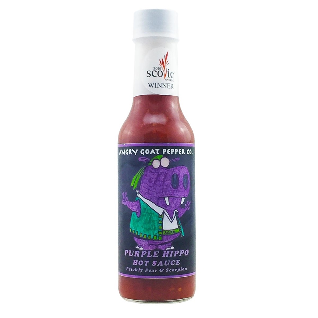 Angry Goat Pepper Co. Purple Hippo Hot Sauce