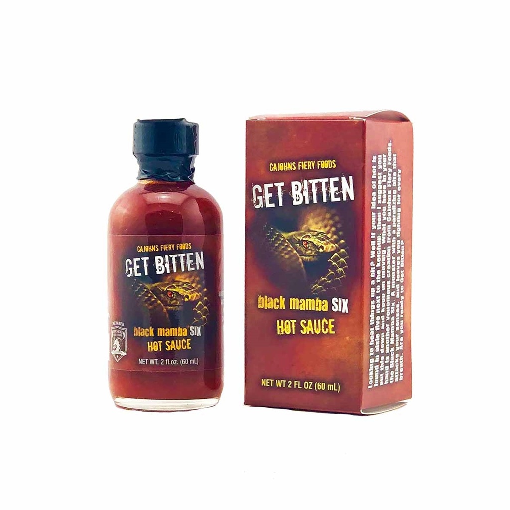 CaJohns Black Mamba Get Bitten 6 Hot Sauce