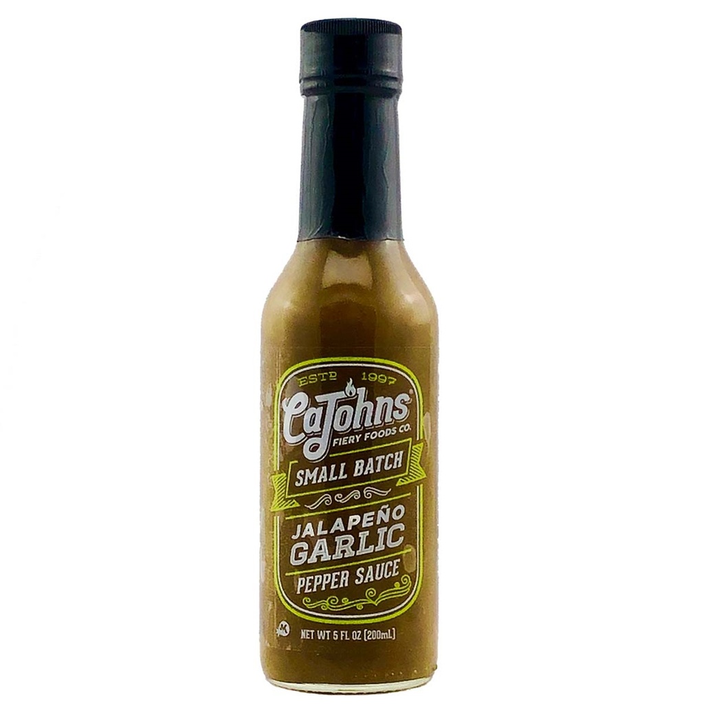 CaJohns Small Batch Jalapeno Garlic Pepper Sauce