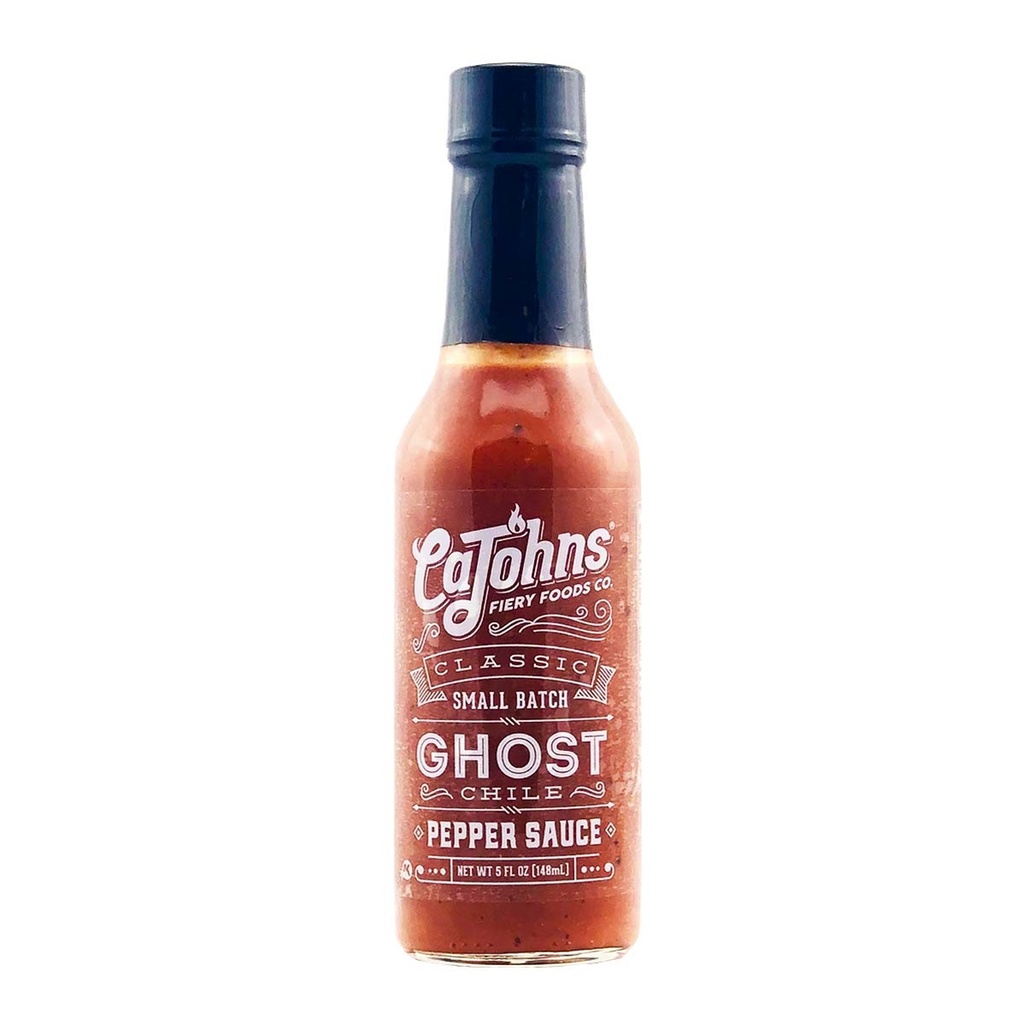 CaJohns Classic Small Batch Ghost Chile Pepper Sauce