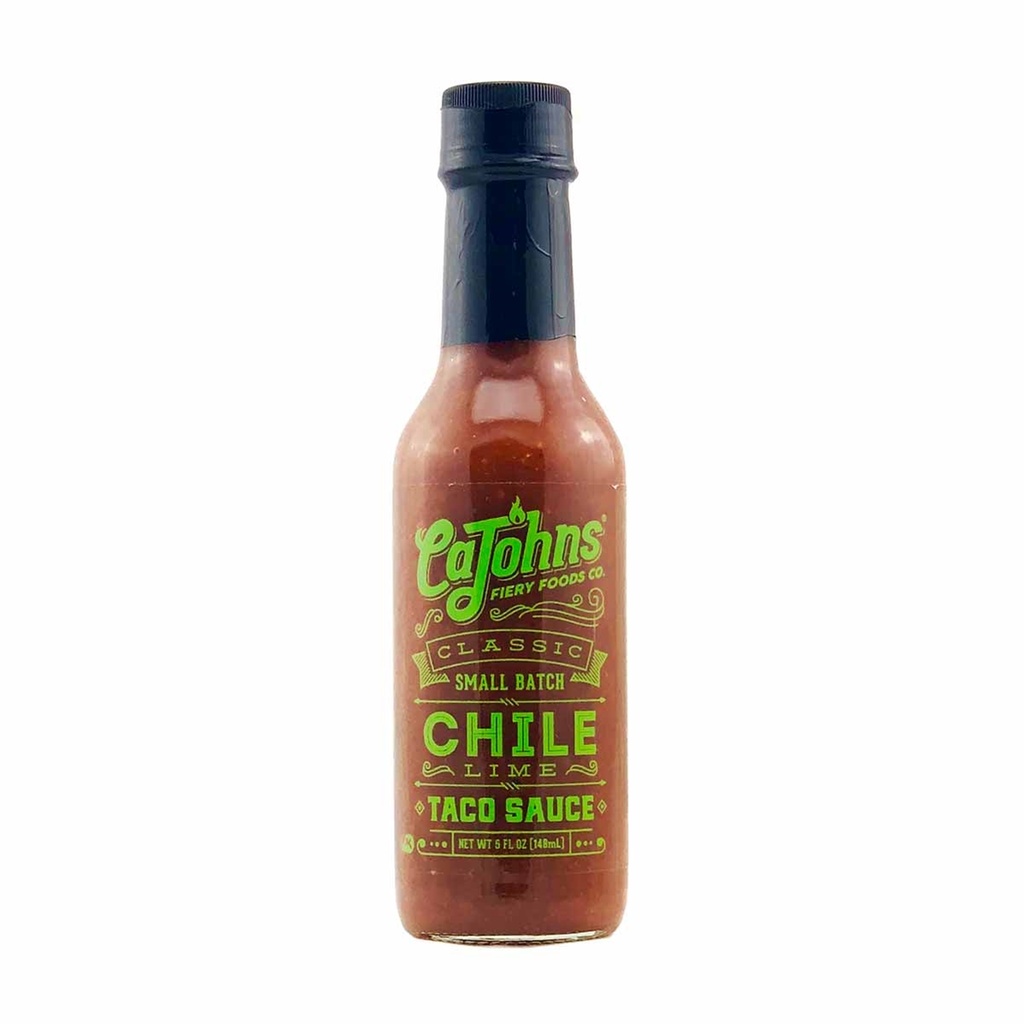 CaJohns Classic Small Batch Chile Lime Taco Sauce