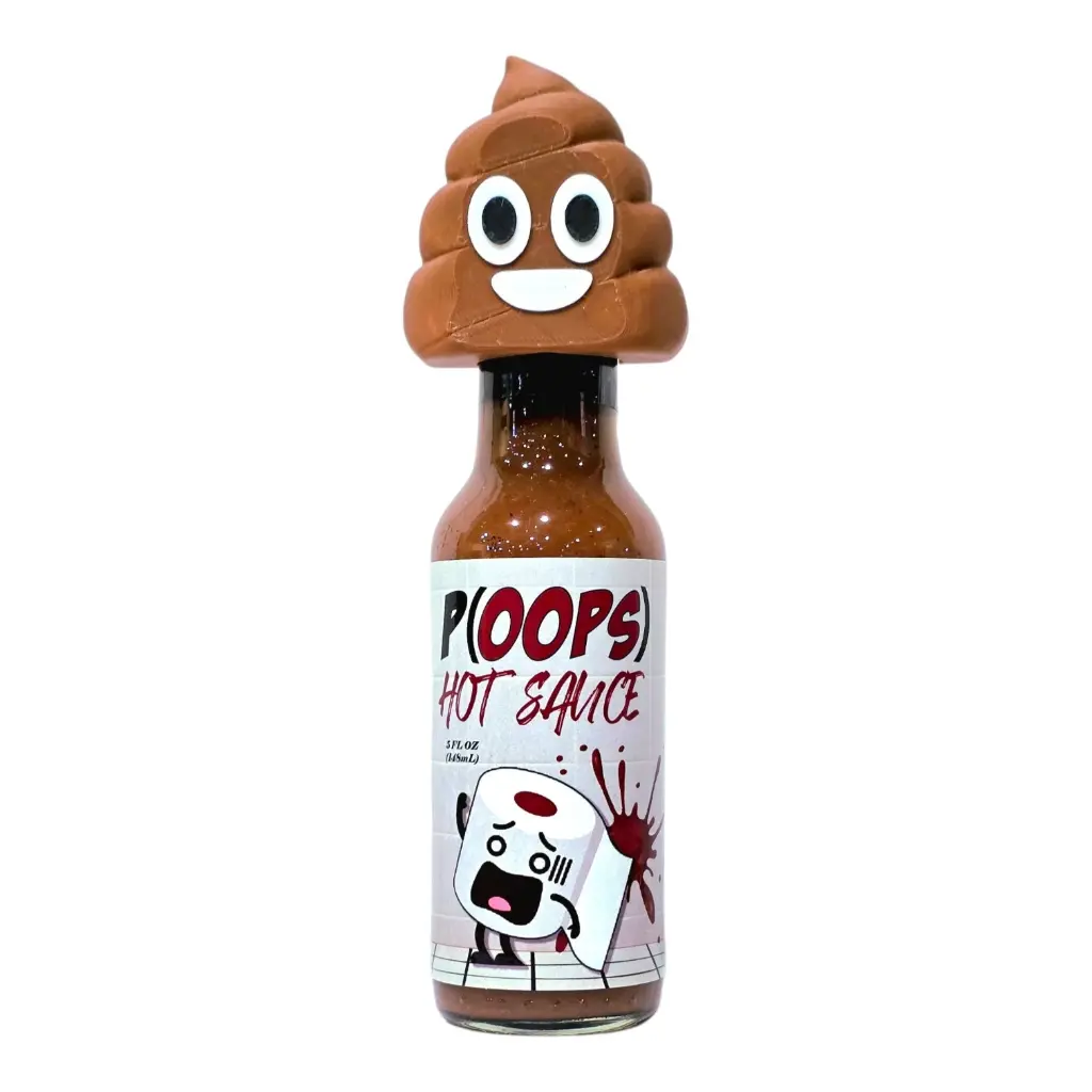 P(OOPS) Hot Sauce with Poop Emoji