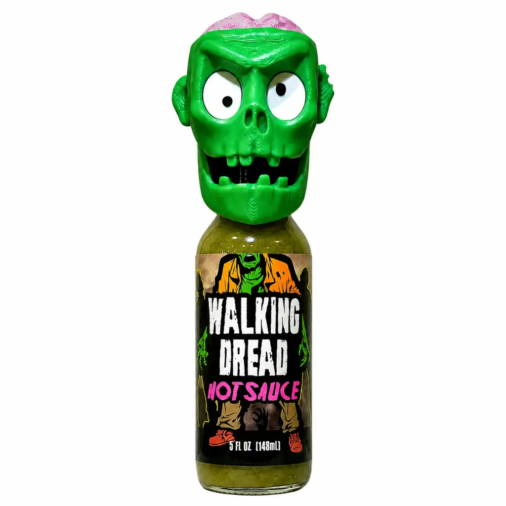 Walking Dread Hot Sauce with 3D Zombie Face