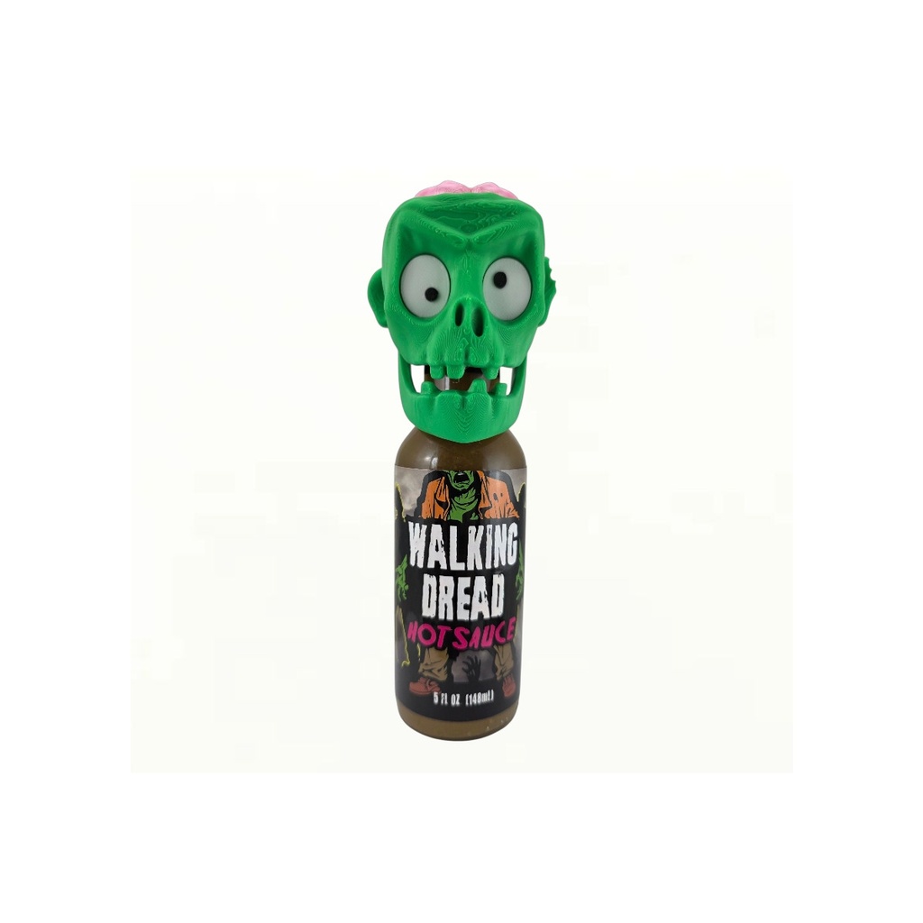 Walking Dread Hot Sauce with Zombie Face