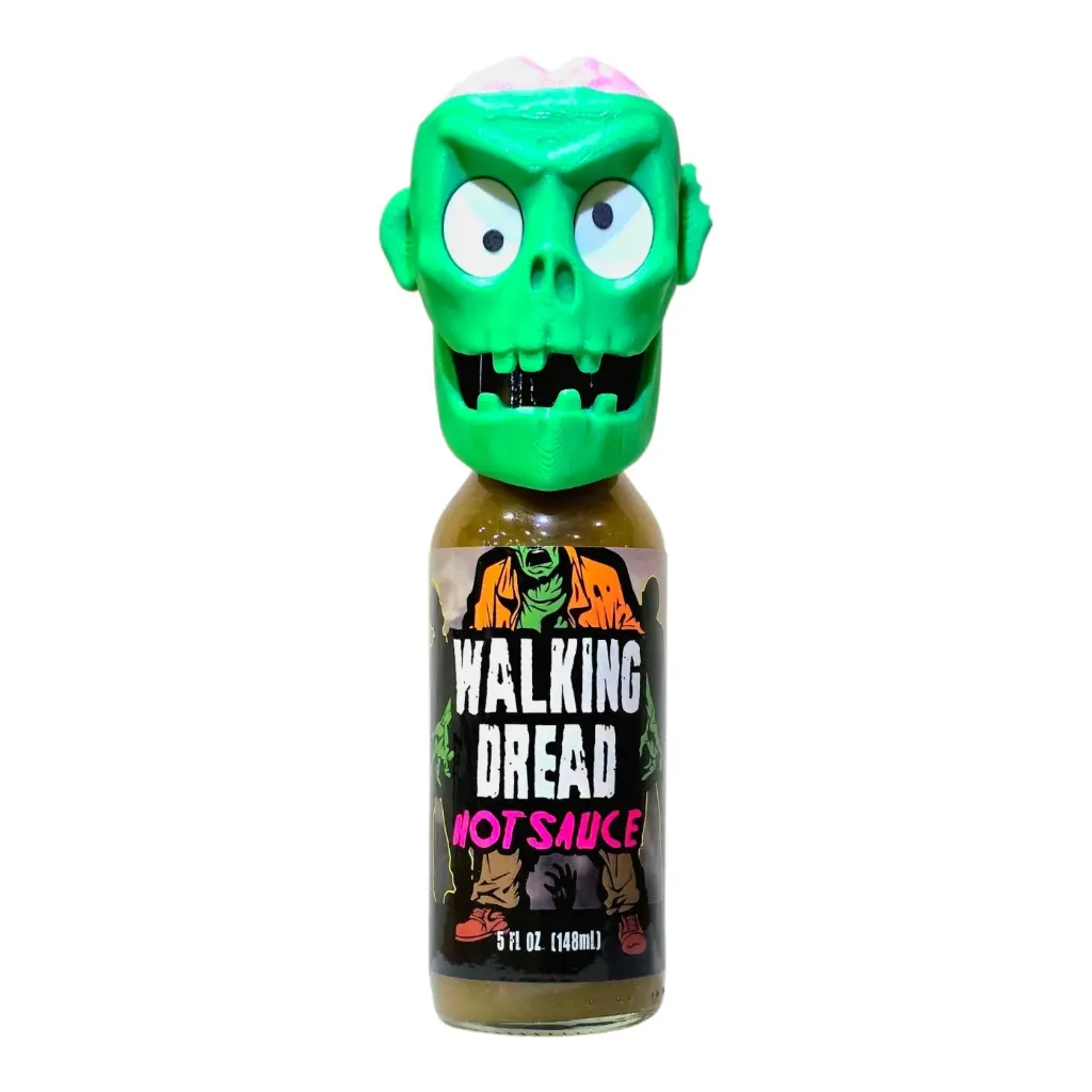 Walking Dread Hot Sauce with Zombie Face