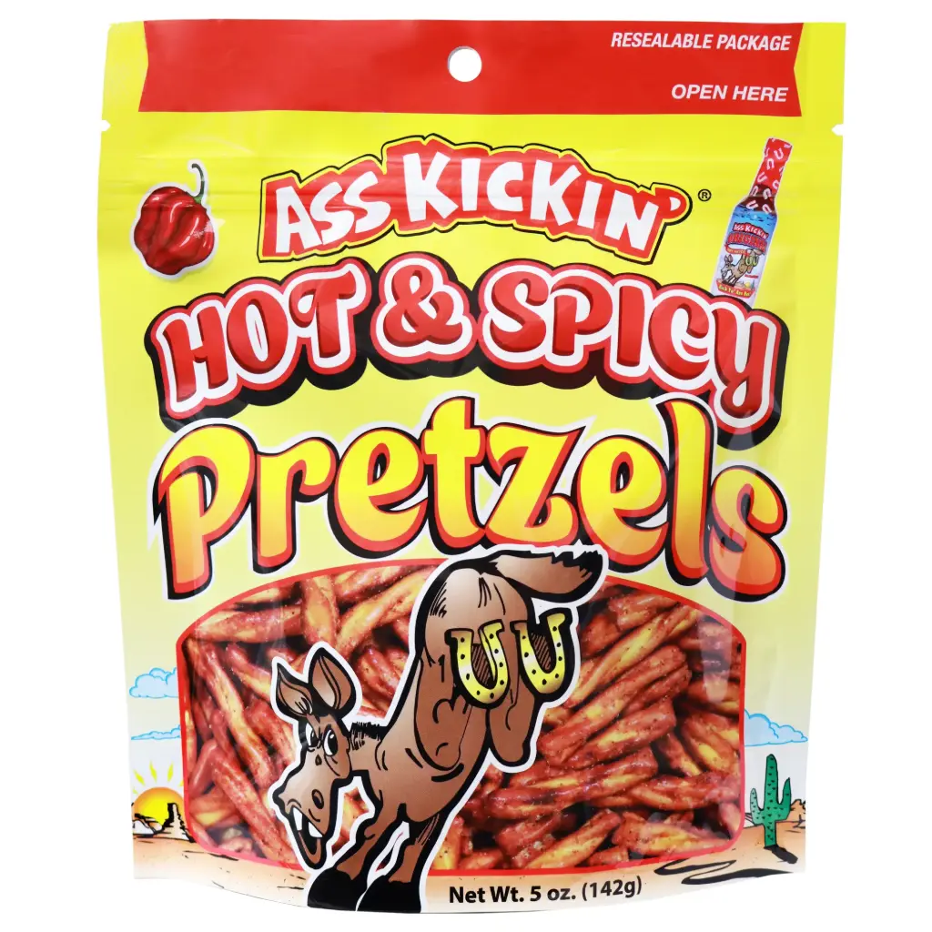 DISCONTINUED: Ass Kickin' Hot & Spicy Pretzels